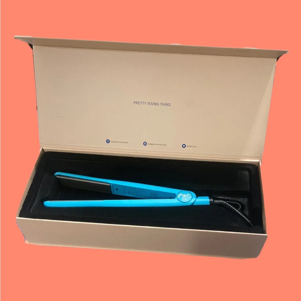 PYT HAIR Titanium Styling Tool Turquoise NIB MSRP $300